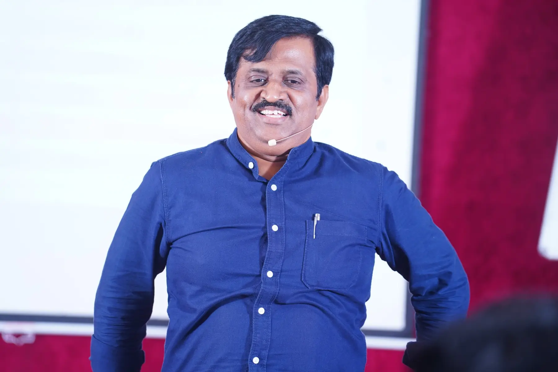 Surekaa Sundar laughing on stage